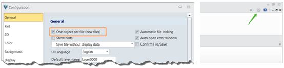 Figura 3. La opción de un objeto por archivo